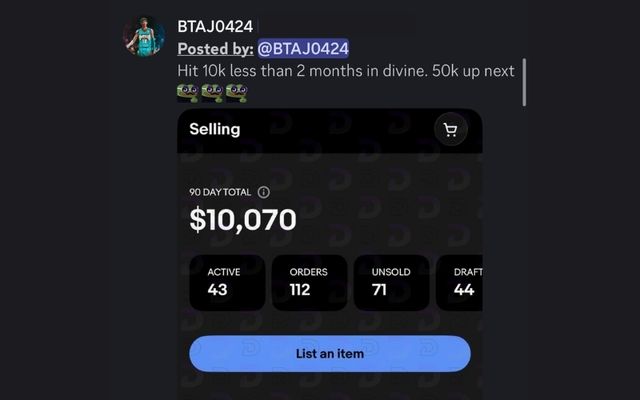Divine member hit $10K in under two months