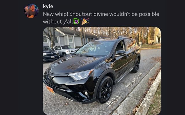 Divine member bought a new car